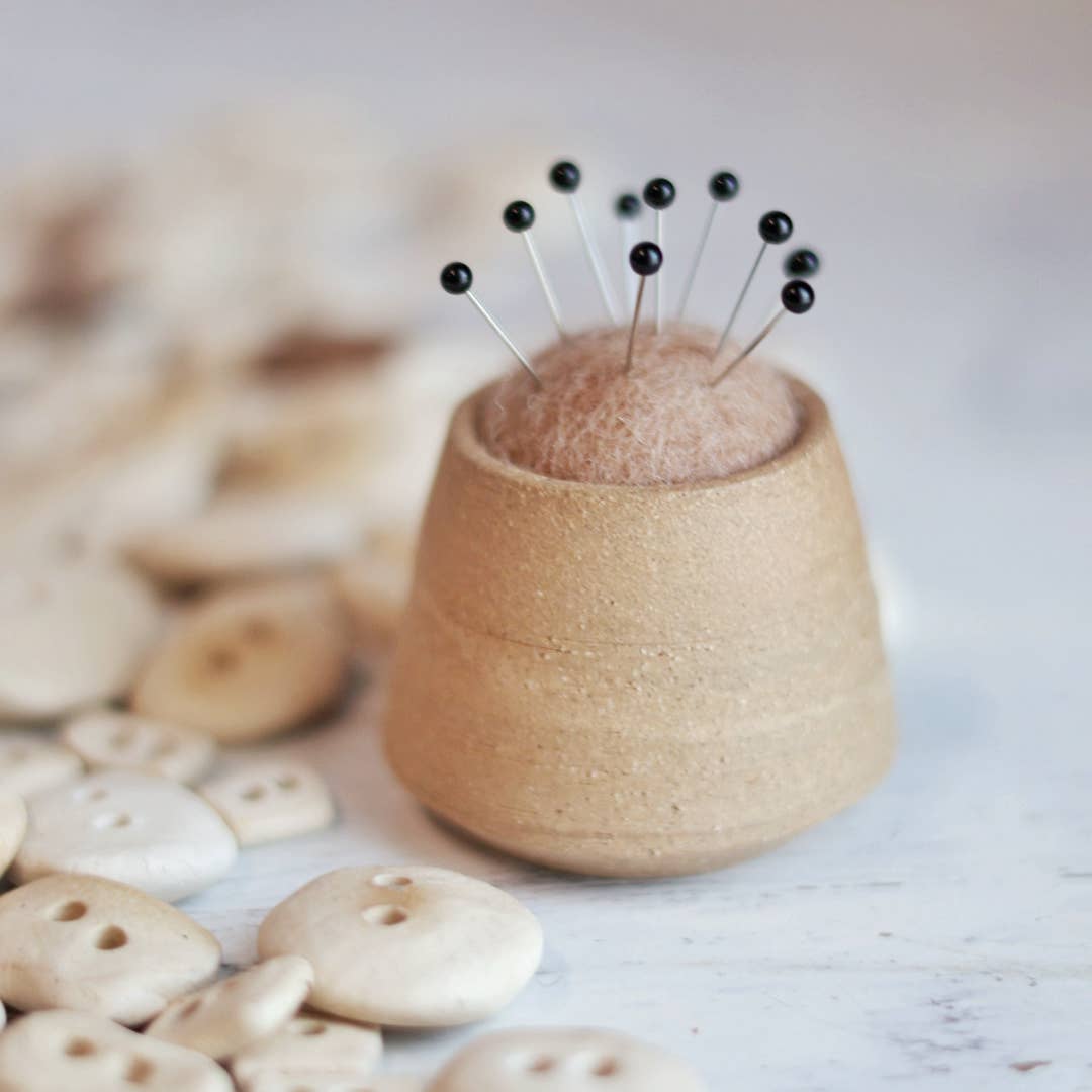 Handmade Minimalist Mini Pin Cushion in 3 color options