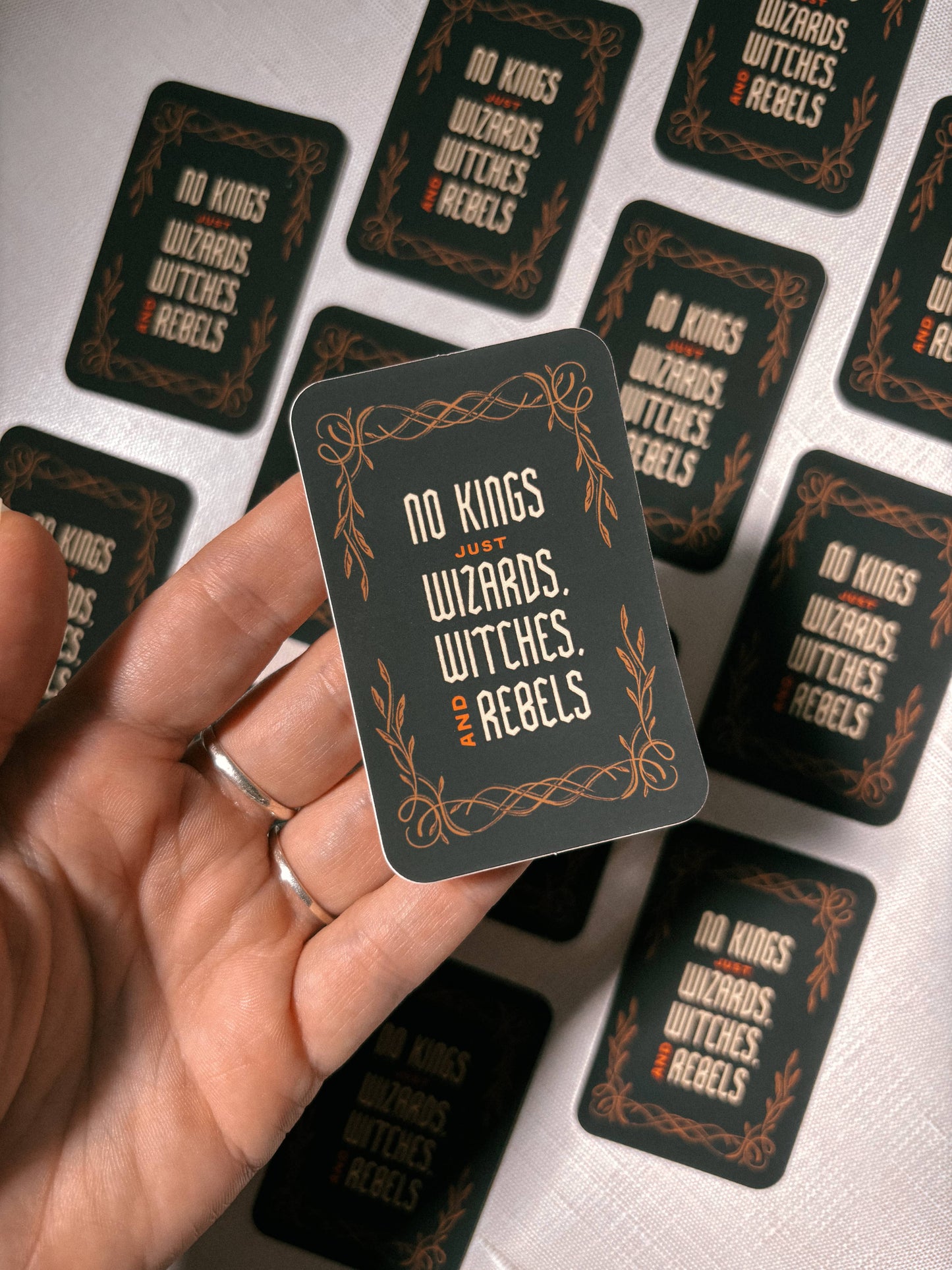 No Kings Just Wizards and Witches Sticker