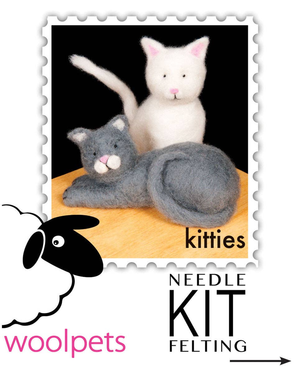 Kitties Needle Felting Kit (Easy)