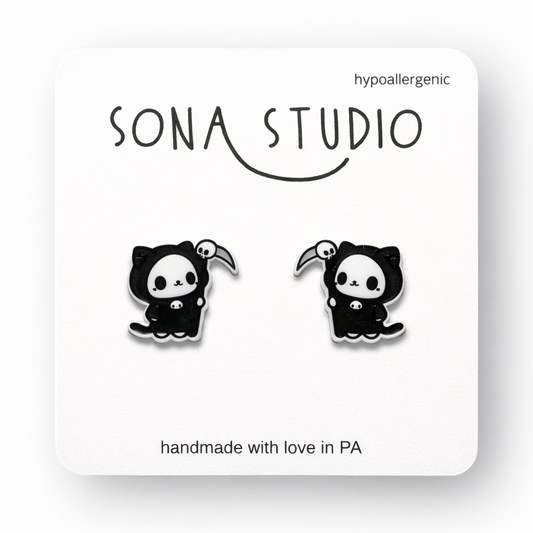Kitty Reaper Earrings