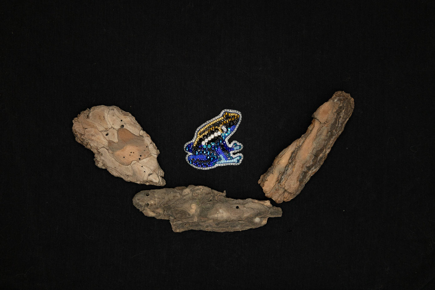 Bead Embroidery Kit: DIY Seed Bead Frog Brooch