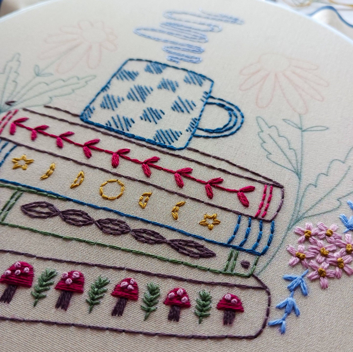 Book Nook - Cozyblue Handmade Embroidery Kit