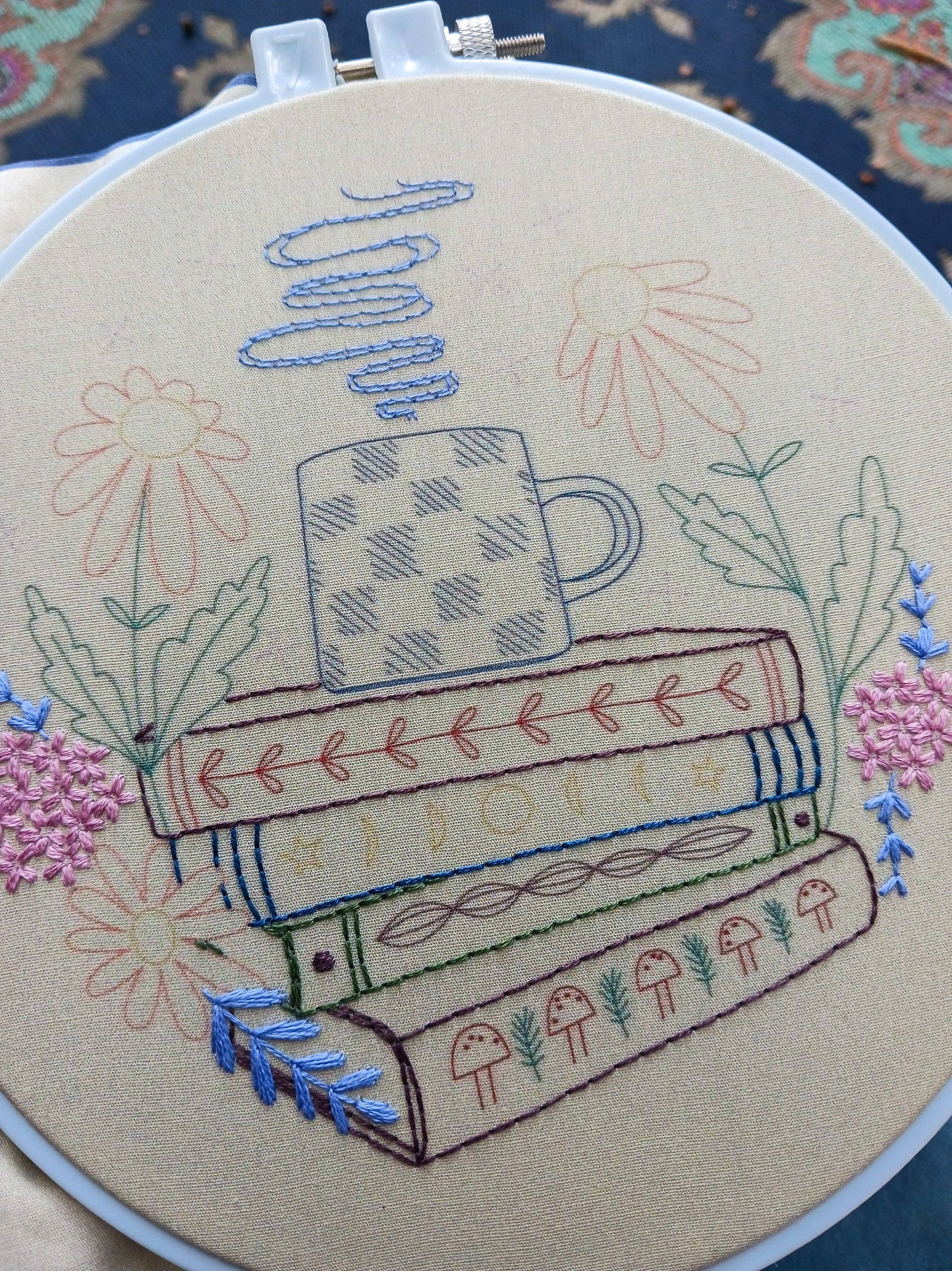 Book Nook - Cozyblue Handmade Embroidery Kit