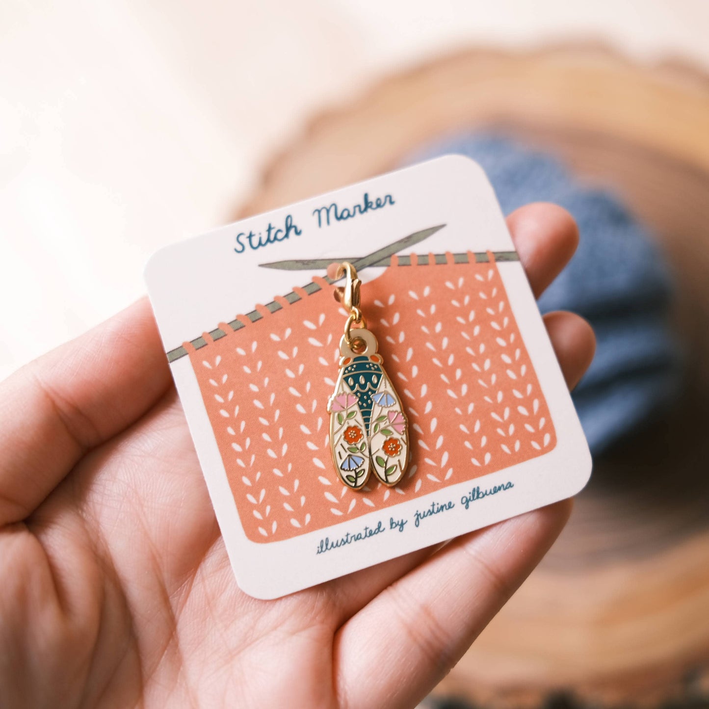 Cicada Charm / Stitch Marker