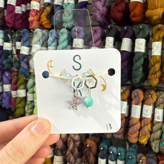 Starburst Stitch Marker by Sassafras Knits