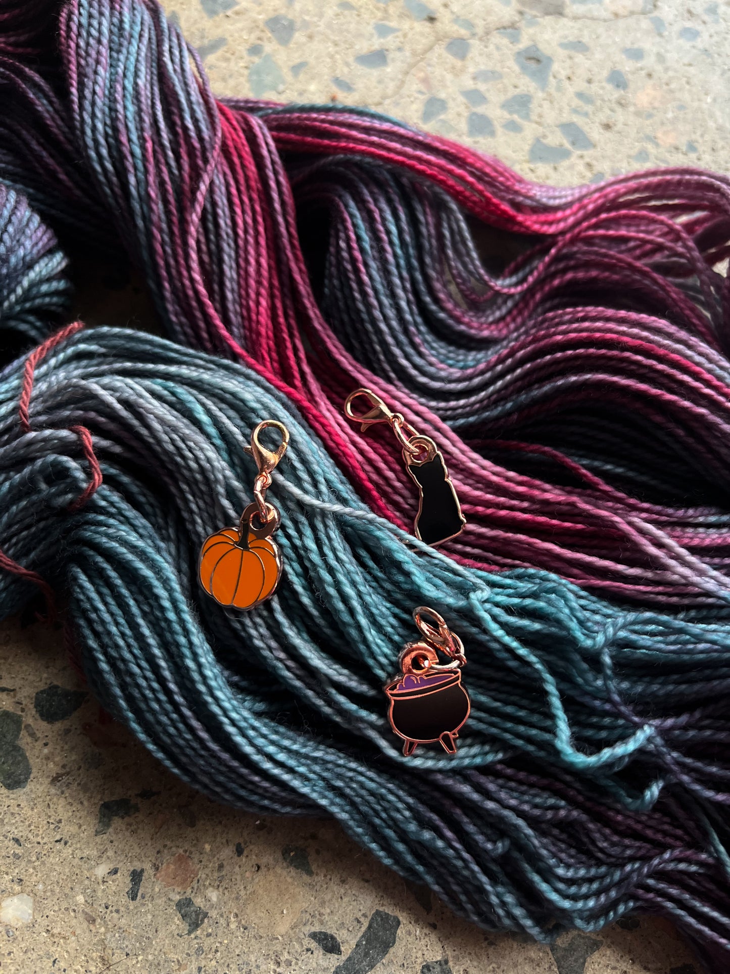 Witch's Rose Gold Stitch Marker Set by toil & trouble