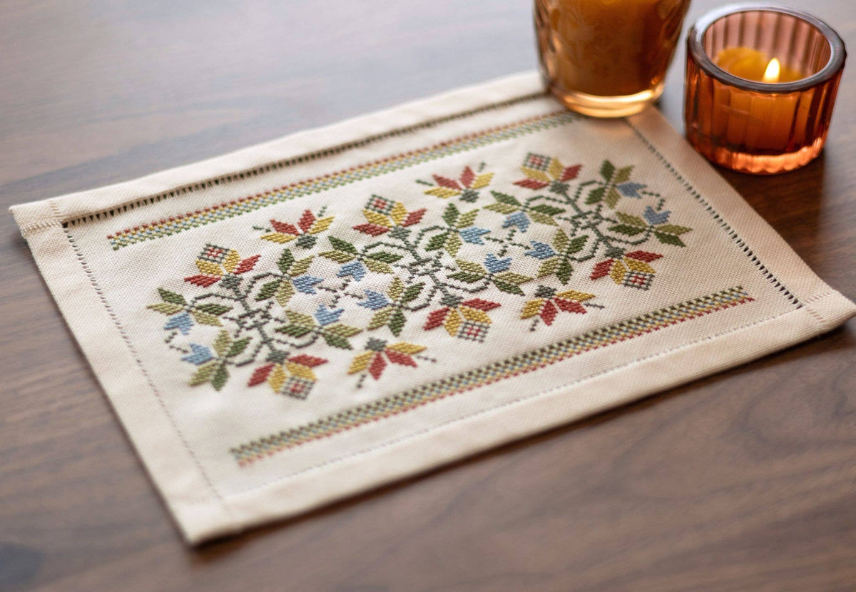 BitKit Little Leaves cross stitch kit