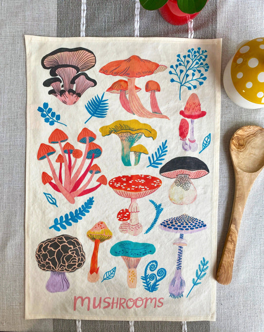 Mushroom Tea Towel