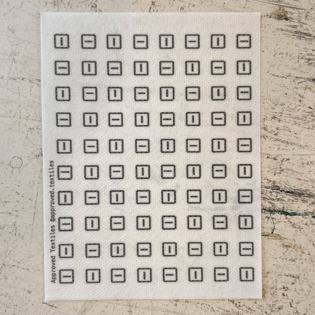 Little Squares . Minimal Mending Series