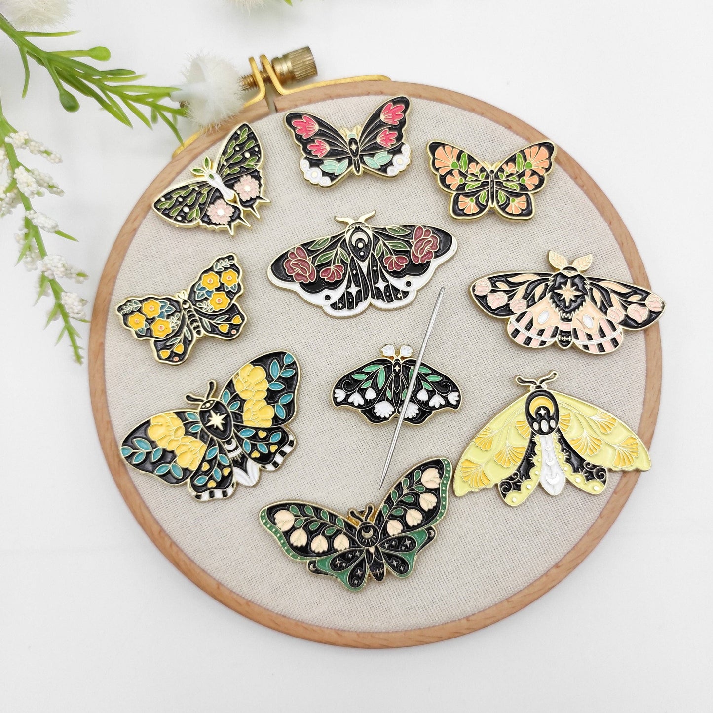 Floral Butterfly Needle Minders