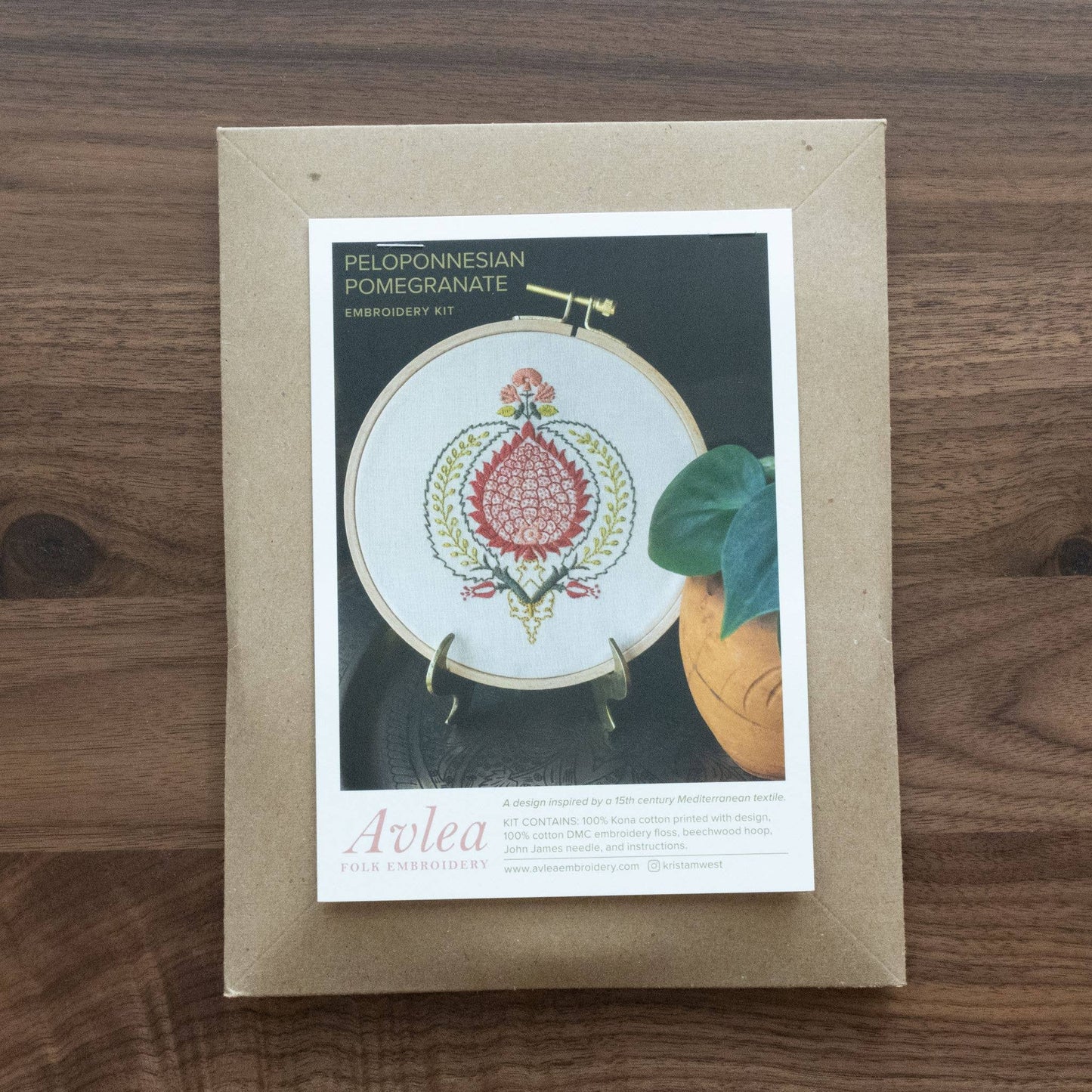 Peloponnesian Pomegranate Embroidery Kit