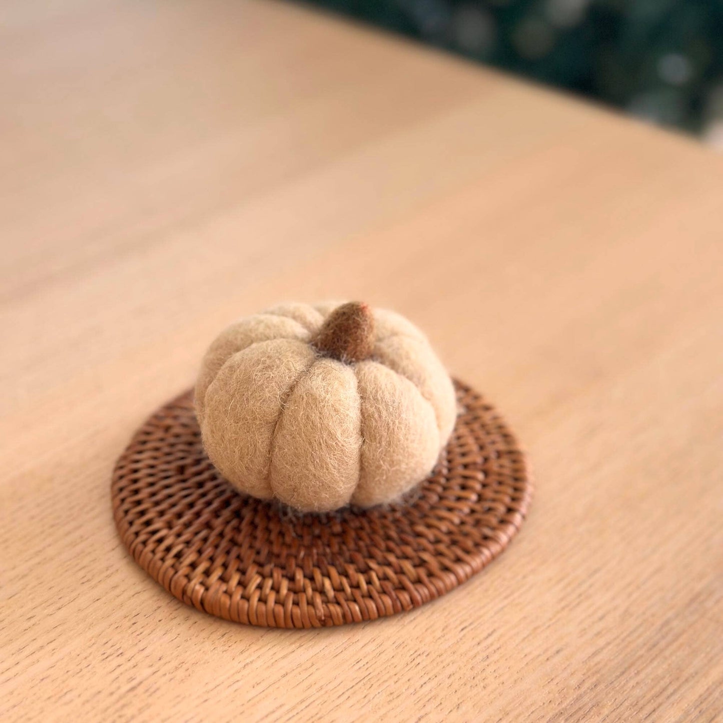 Felt Mini Pumpkin: Yellow