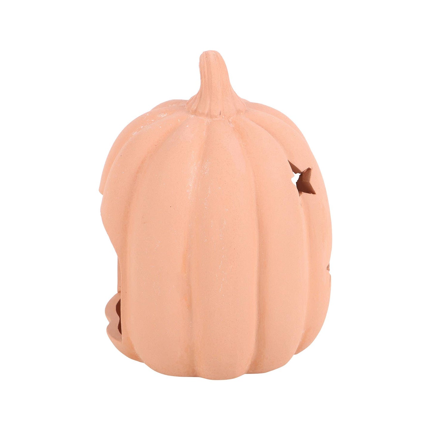 9cm Terracotta Fall and Halloween Pumpkin Tealight Holder