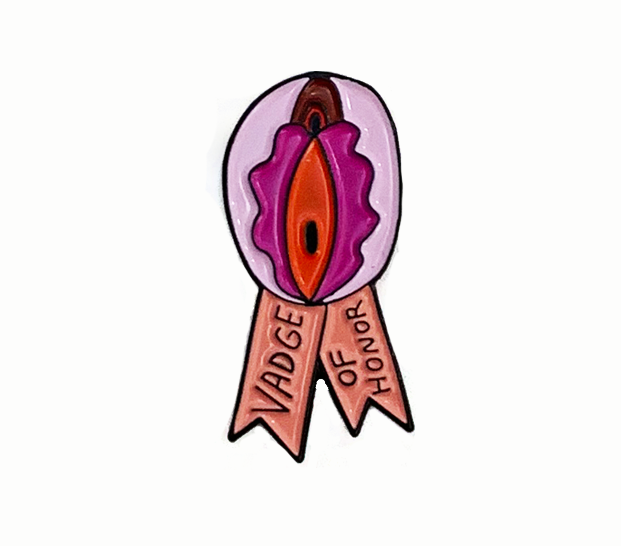 Vadge of Honor Enamel Pin