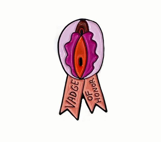 Vadge of Honor Enamel Pin