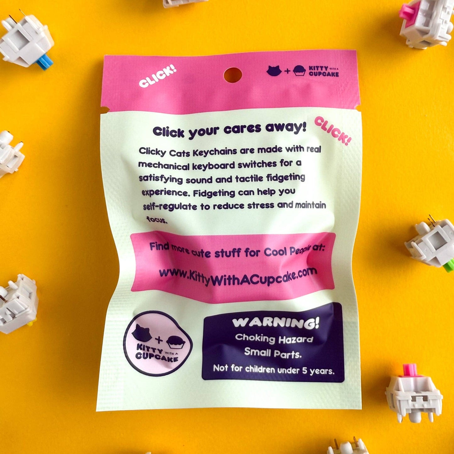 Clicky Cats Fidget Keychain - Blind Bag