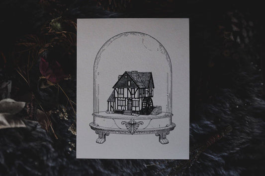 Sanderson Sisters' Cottage: Houses of Horror | Art Print: 8" x 10"