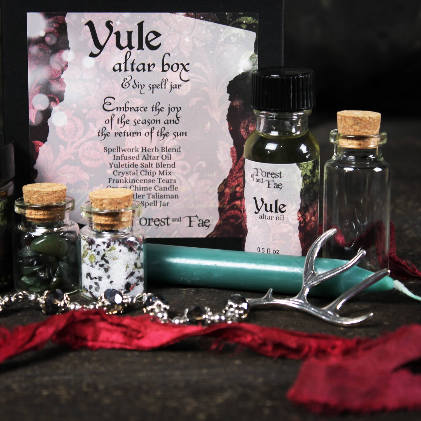 Yule Altar Box & DIY Spell Jar for the Winter Solstice