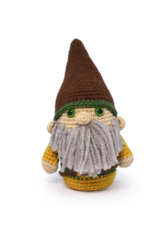 Clay the Nature Guardian Crochet Amigurumi Kit - Elemental Gnomes Collection