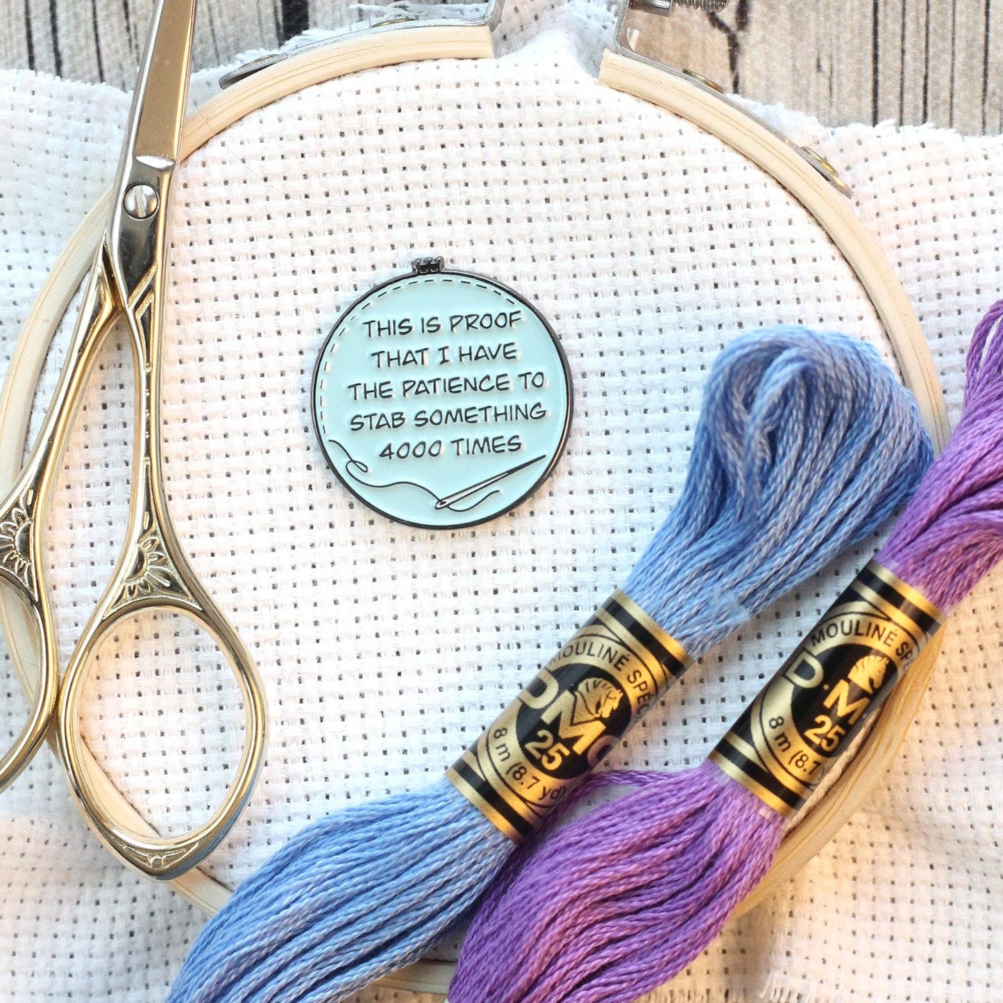 Proof I've Patience To Stab Something 4000x Needle Minder