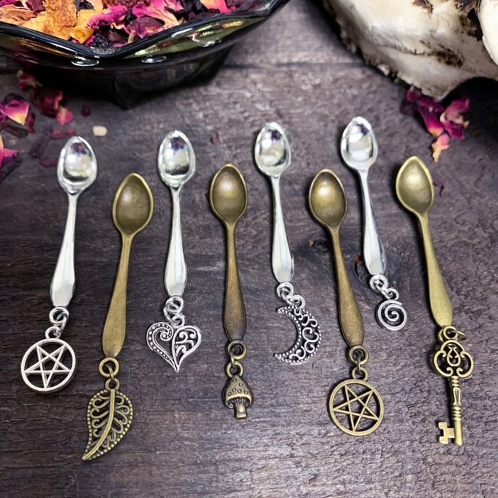 Little Witchy Charm Spoons • Tiny Apothecary Spoons