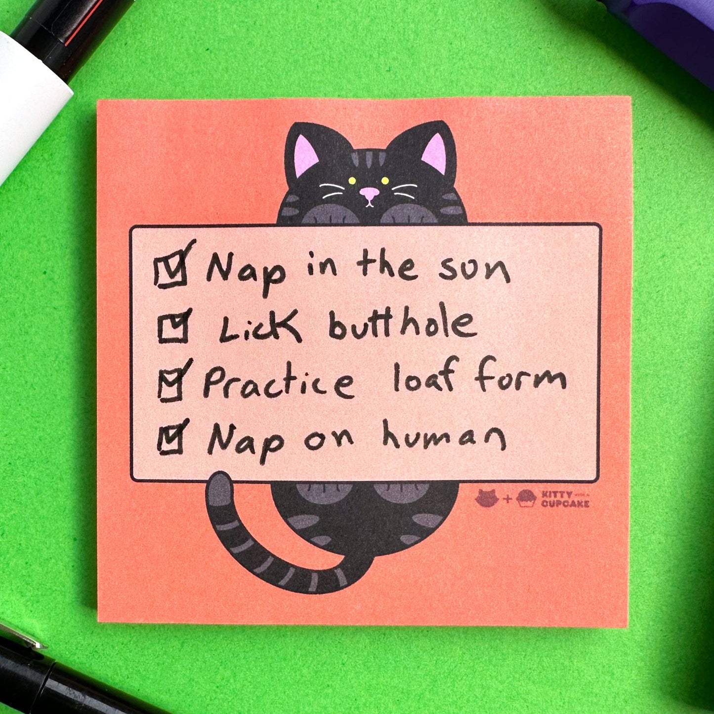 Black Cat Sticky Notes