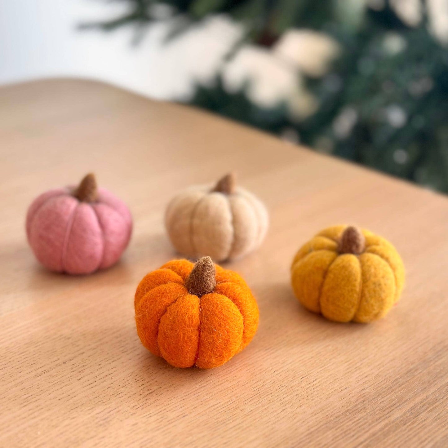 Felt Mini Pumpkin: Orange