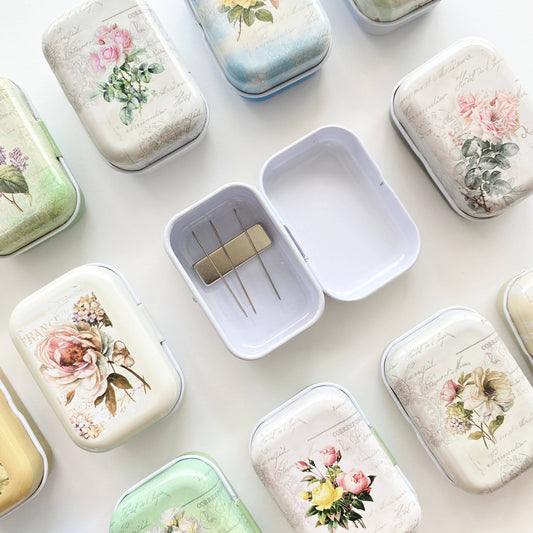 Floral Magnetic Needle Case - #12