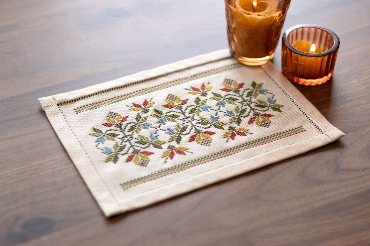 BitKit Little Leaves cross stitch kit