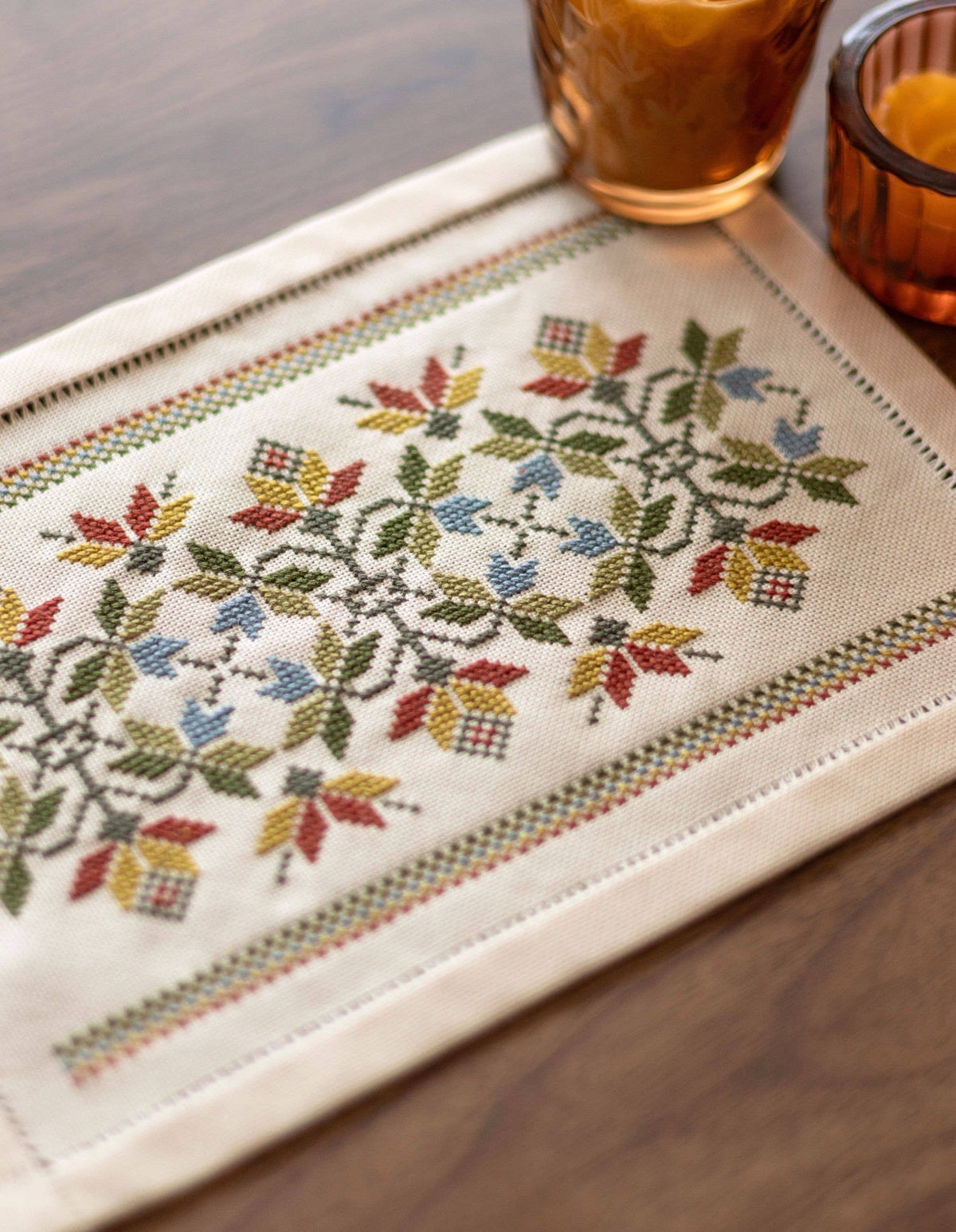 BitKit Little Leaves cross stitch kit