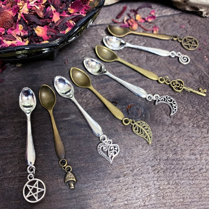 Little Witchy Charm Spoons • Tiny Apothecary Spoons