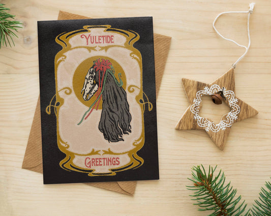 Mari Lwyd Christmas Card