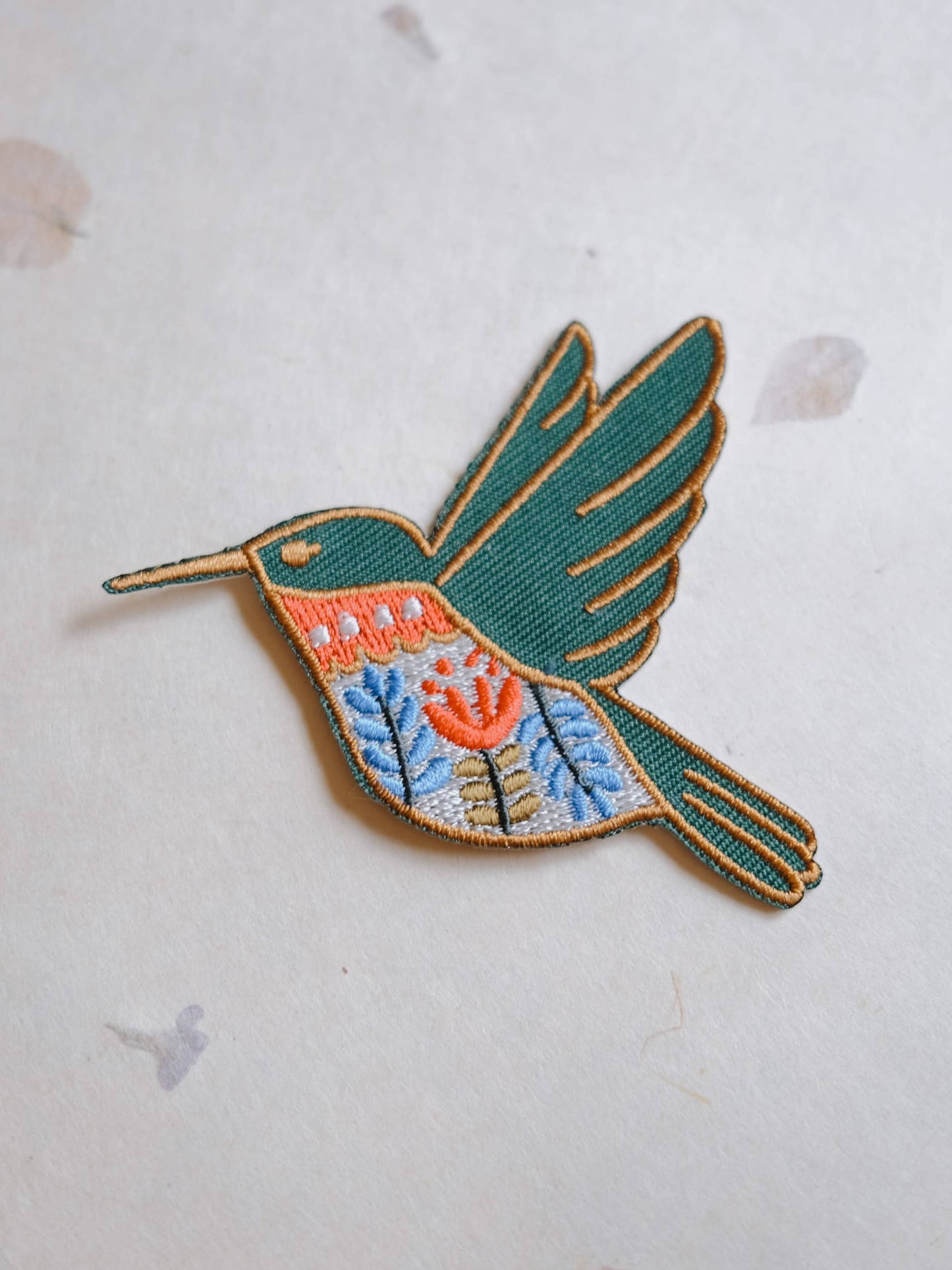 Hummingbird Iron-On Patch