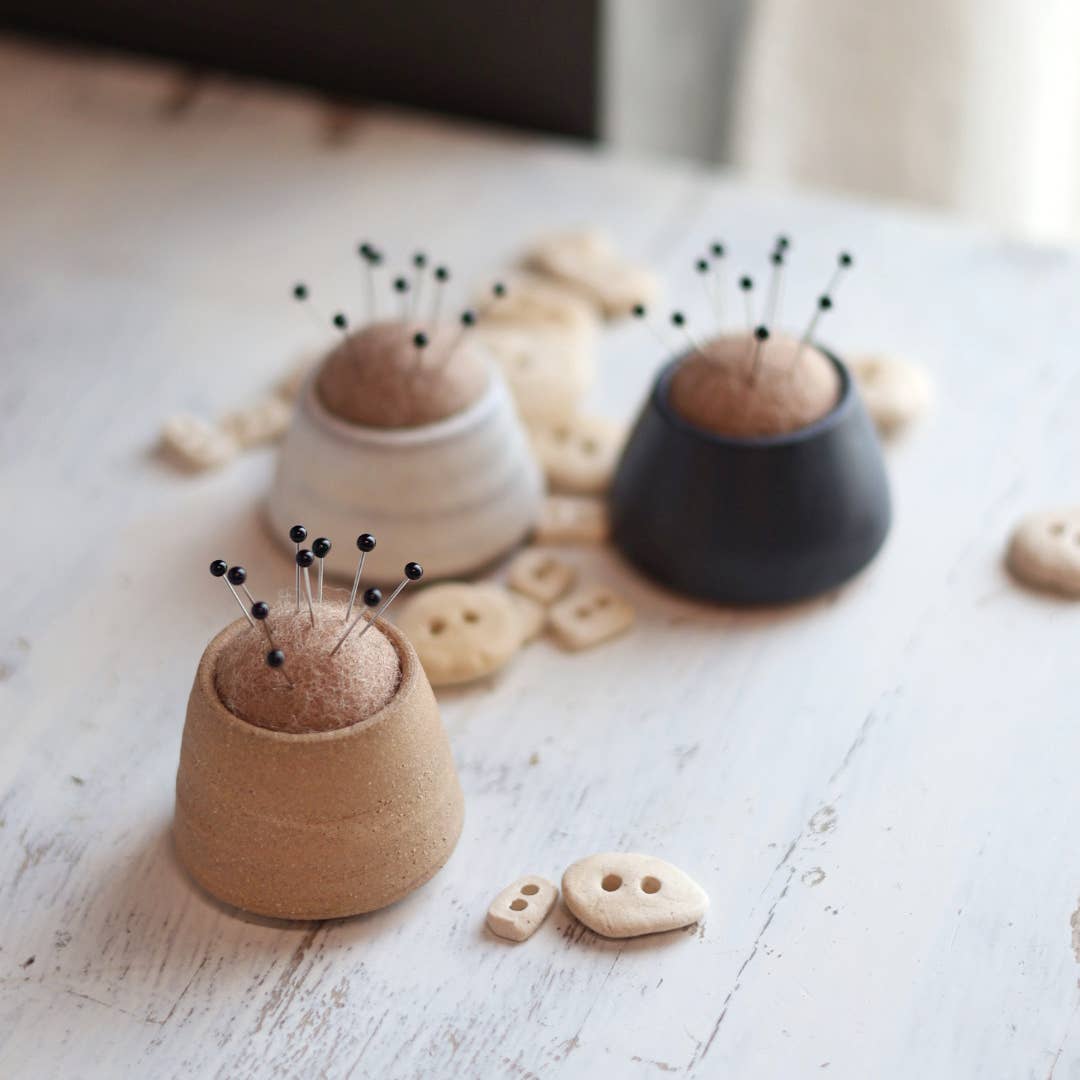 Handmade Minimalist Mini Pin Cushion in 3 color options