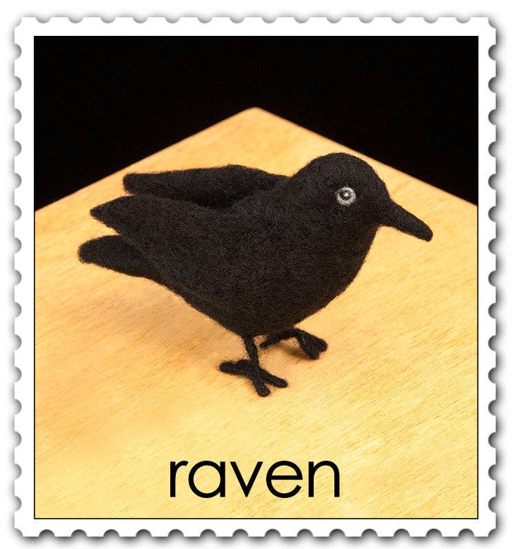 Raven Needle Felting Kit (Intermediate)