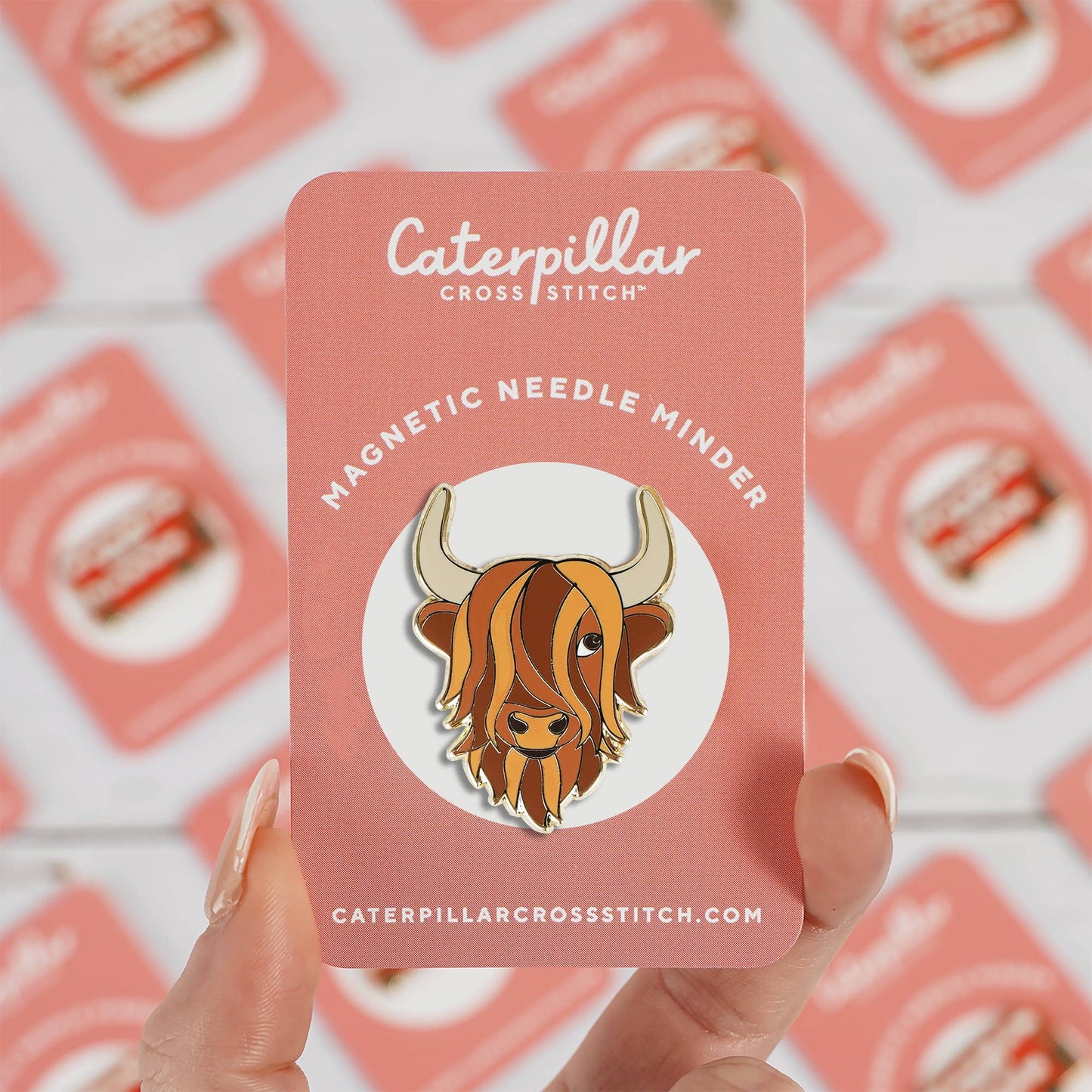 Highland Cow Magnetic Needle Minder