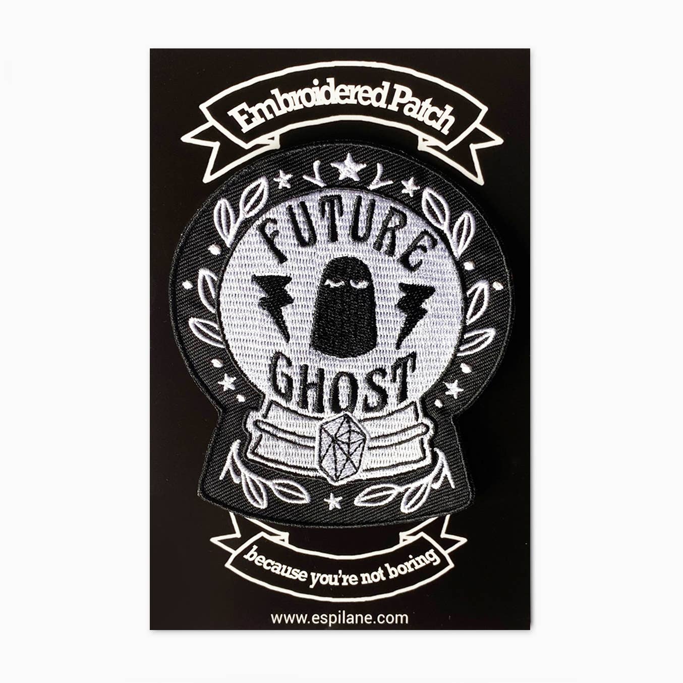 Future Ghost Iron-On Halloween Spooky Fortune Magic Patch