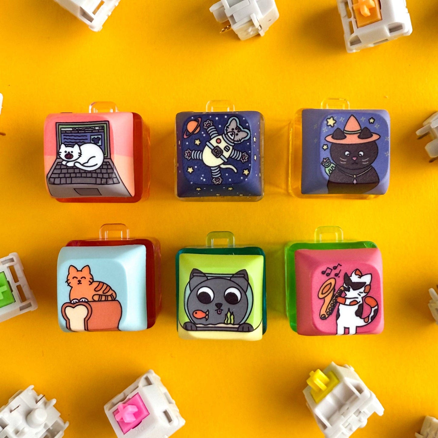 Clicky Cats Fidget Keychain - Blind Bag