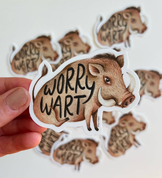 Vinyl Sticker - Worry Wart