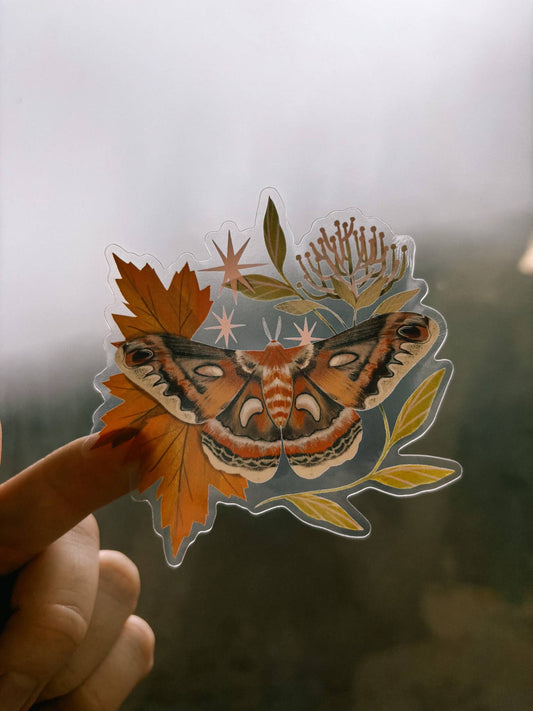 Cecropia Moth Sticker
