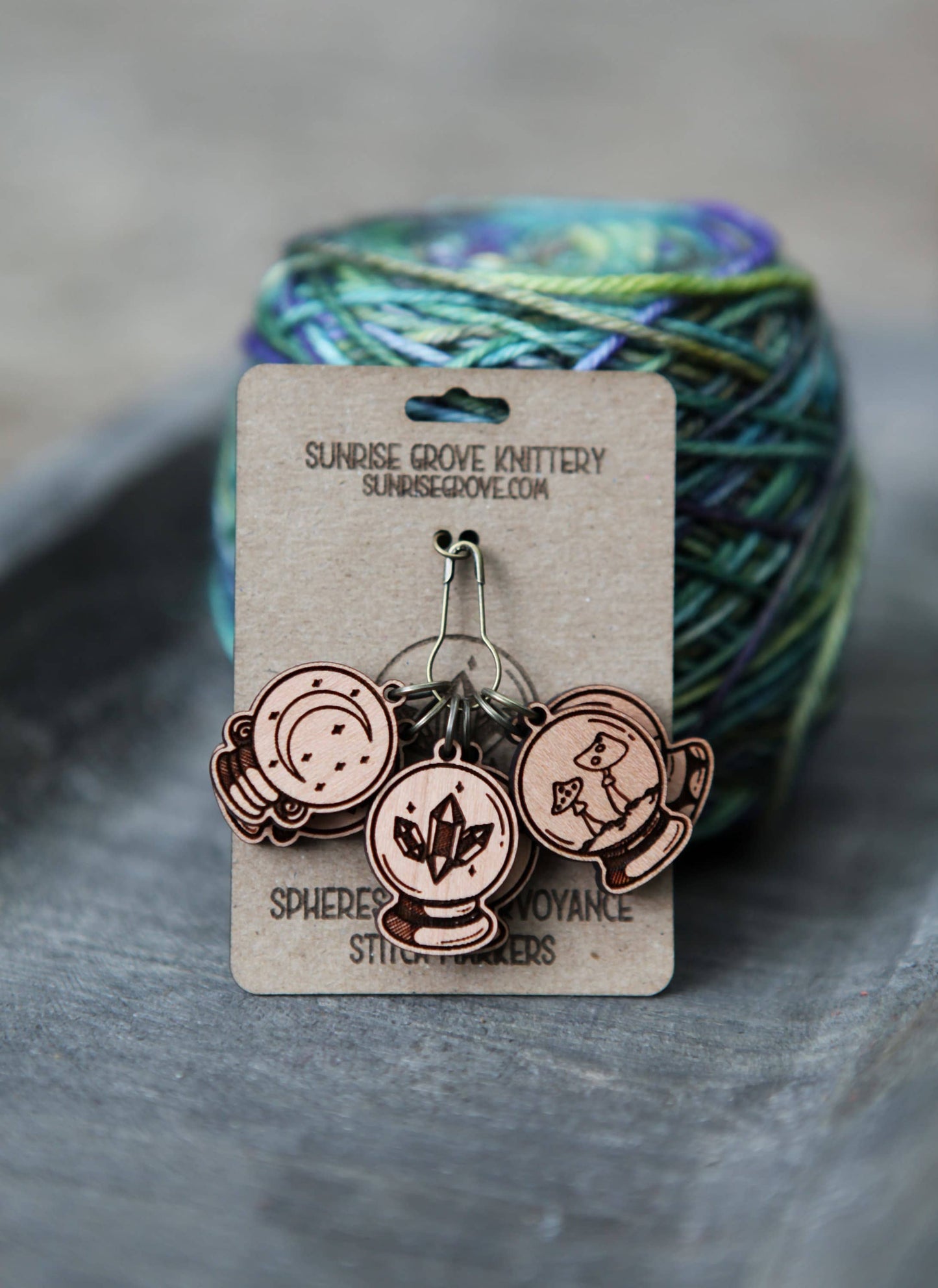 Crystal Ball Knitting Stitch Marker Set