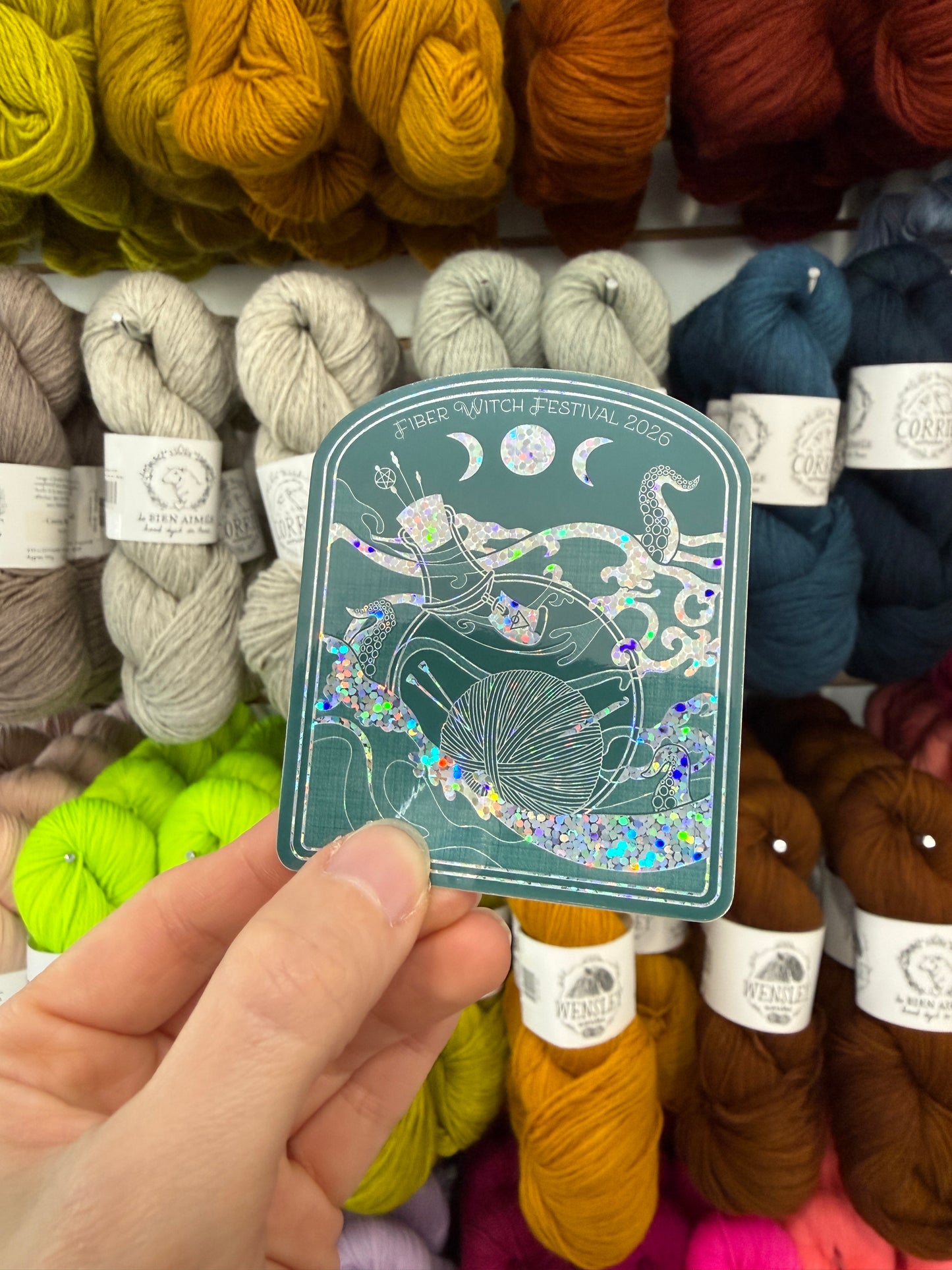 Holographic 2026 Fiber Witch Festival Sticker - Song of the Sea