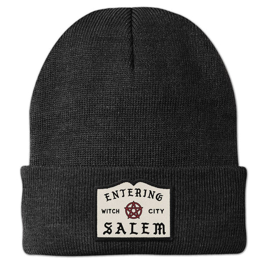 Entering Salem Patch Cuff Knit