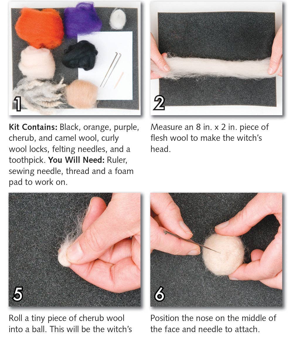 Witch Needle Felting Kit (Intermediate)
