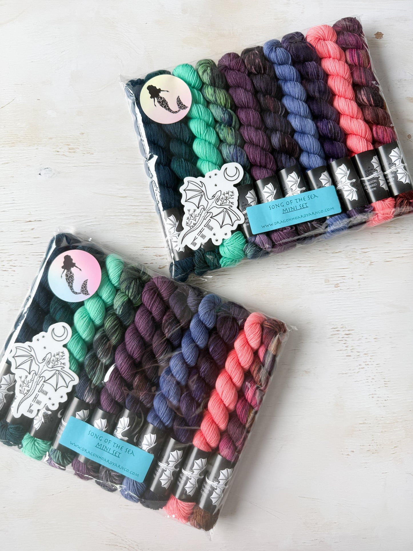 Song Of The Sea Collection Mini Skein Set by Dragon Hoard Yarn