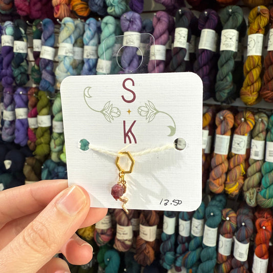 Snake Stitch Markers by Sassafras Knits