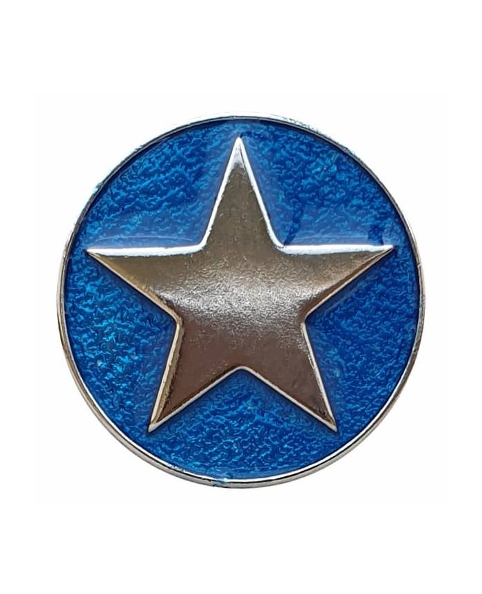 Metal Star button with shank