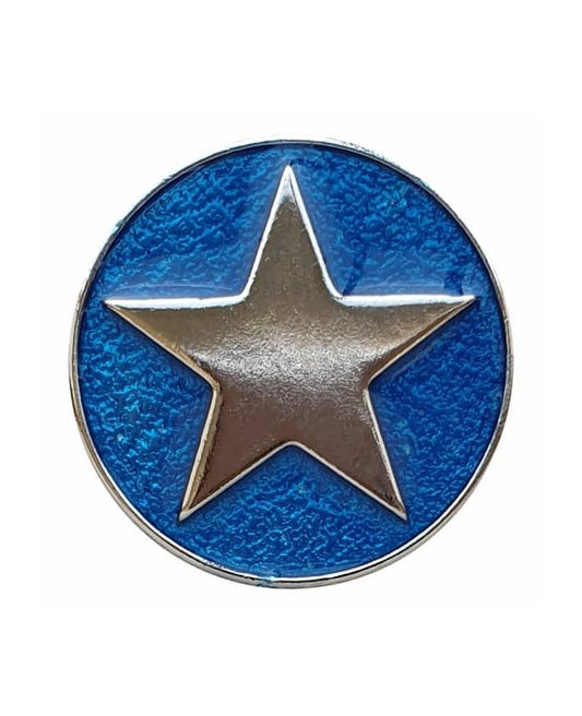 Metal Star button with shank