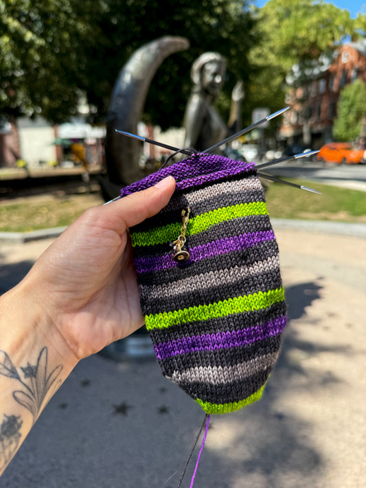 Witch, Please - Exclusive Self Striping Yarn by Valkyrie Fibers