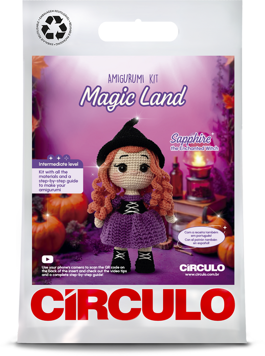 Sapphire Witch Amigurumi Crochet Kit - Magic Land